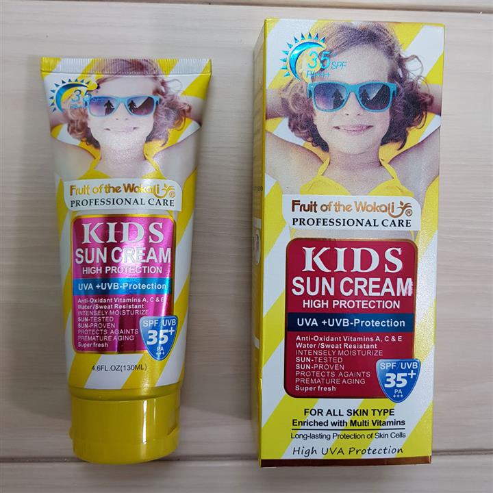 کرم ضد آفتاب بچگانه SPF35 وکالی Wokali